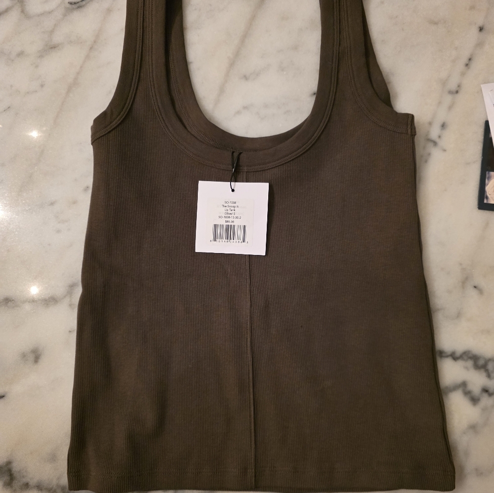 Scoop It Up Olive Women's Tank Top - No Longer Available in this color!
